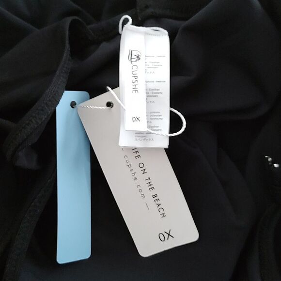 Cupshe  High Neck Mesh Plus Size One Piece Swimsuit  Sz OX - Picture 9 of 9